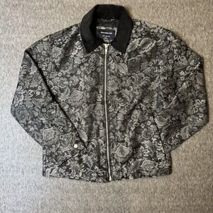 Abercrombie & Fitch Men's Jacquard Jacket Black Size Small‎